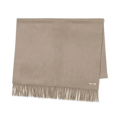 AURALEE Baby Cashmere Wide Stole "Natural Brown"