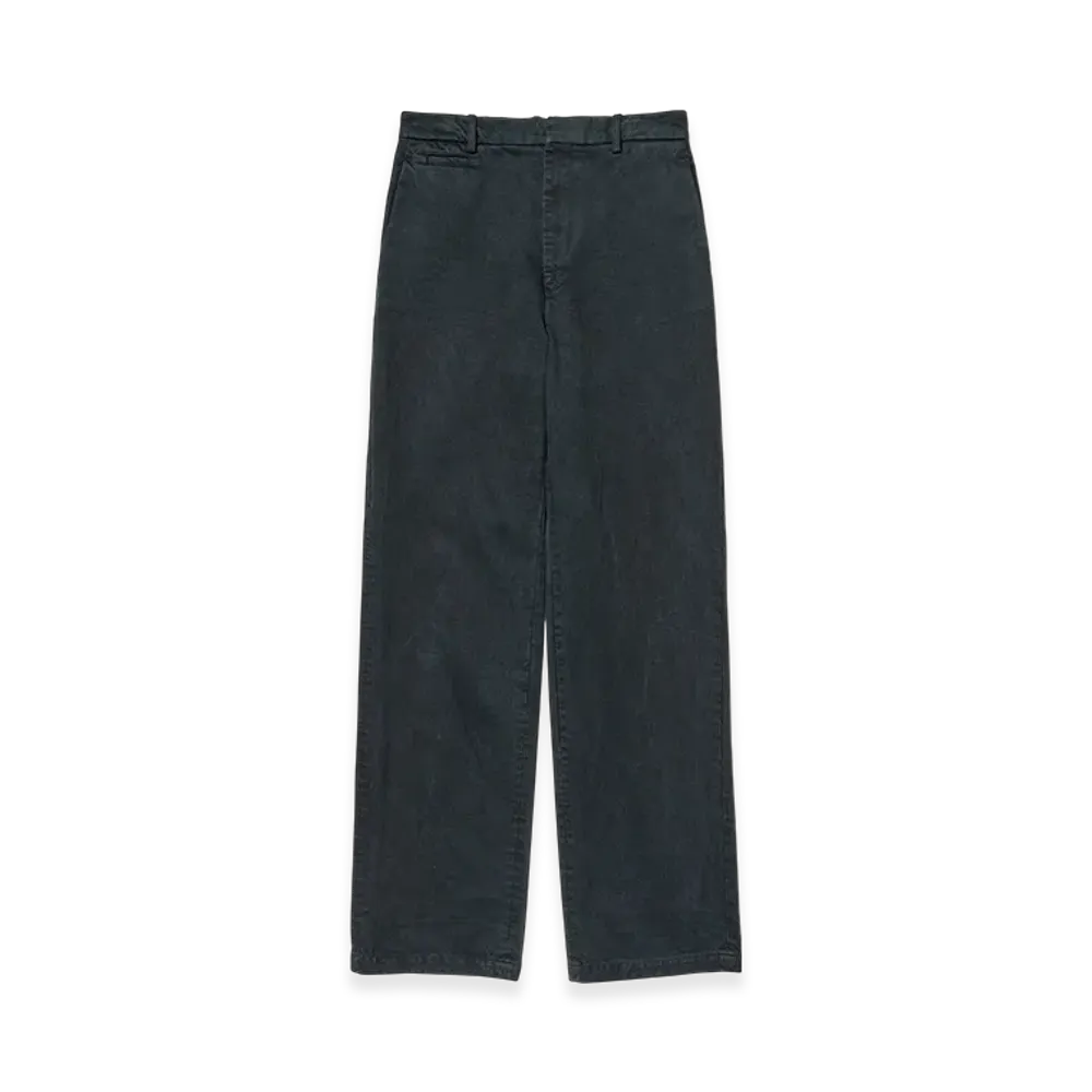 AURALEE Product Dyed Finx Chino Narrow Pants "Black"