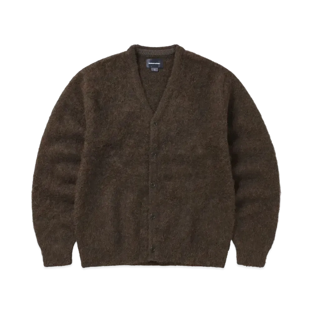 thisisneverthat Hairy Knit Cardigan "Brown"