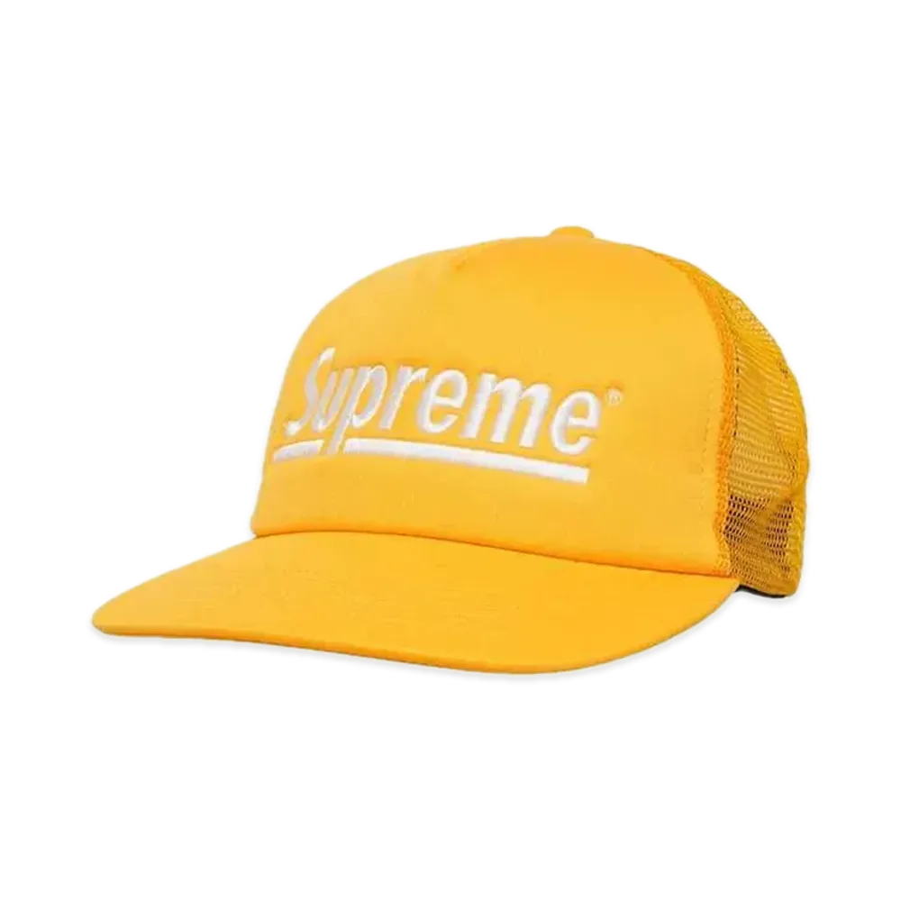 Supreme Underline Mesh Back 5-Panel "Gold"