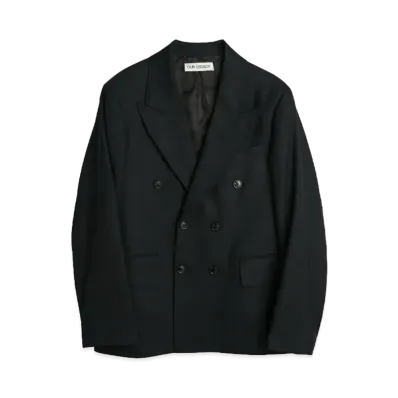 OUR LEGACY Unconstructed DB Blazer Panama Wool "Black"