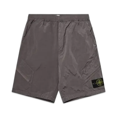 Stone Island L1719 Nylon Metal in Econyl Regenerated Nylon Comfort Fit Bermuda Shorts - 24SS "Dove Grey"