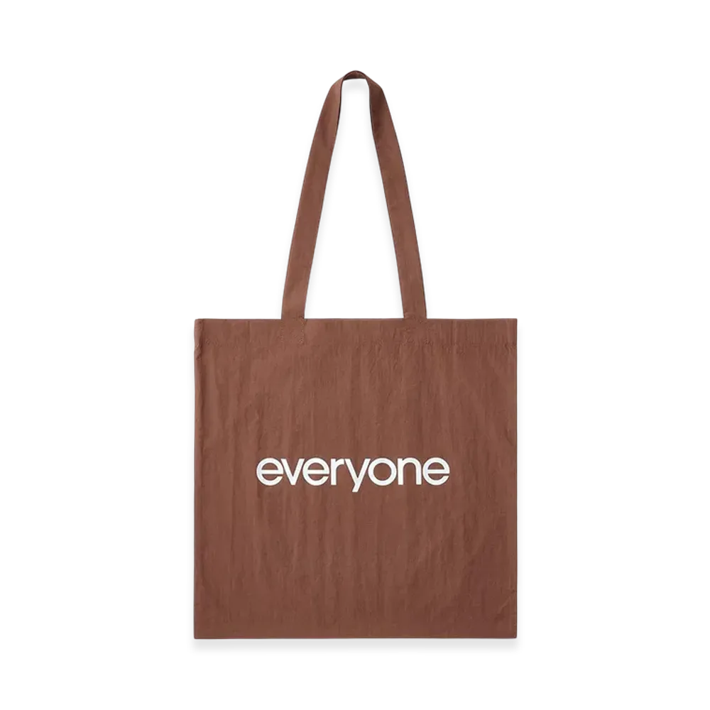 everyone Nylon Logo Tote "Brown"