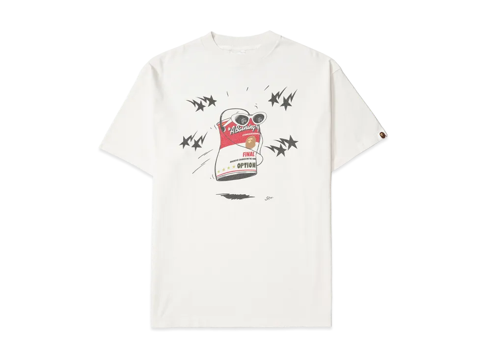 SAINT Mxxxxxx x A BATHING APE Bape SS T-Shirt/Jump "White"
