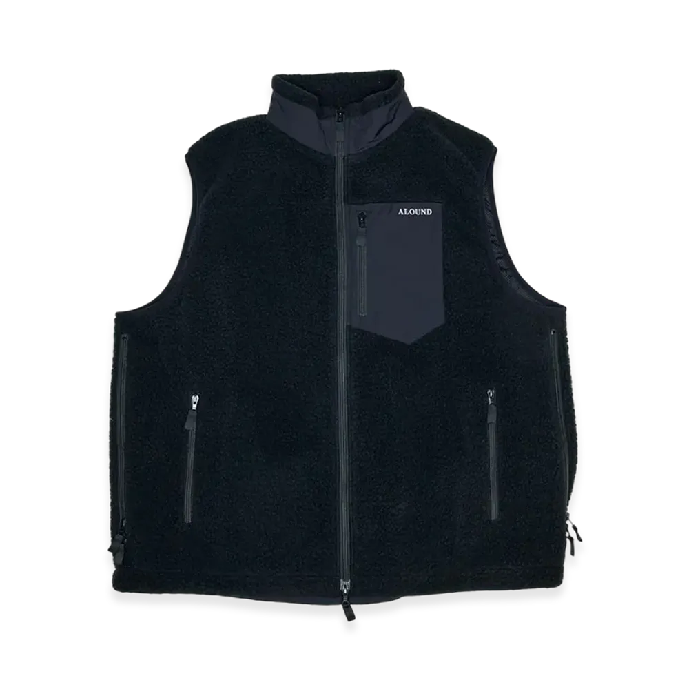 ALOUND Ventilation Fleece Vest "Black"