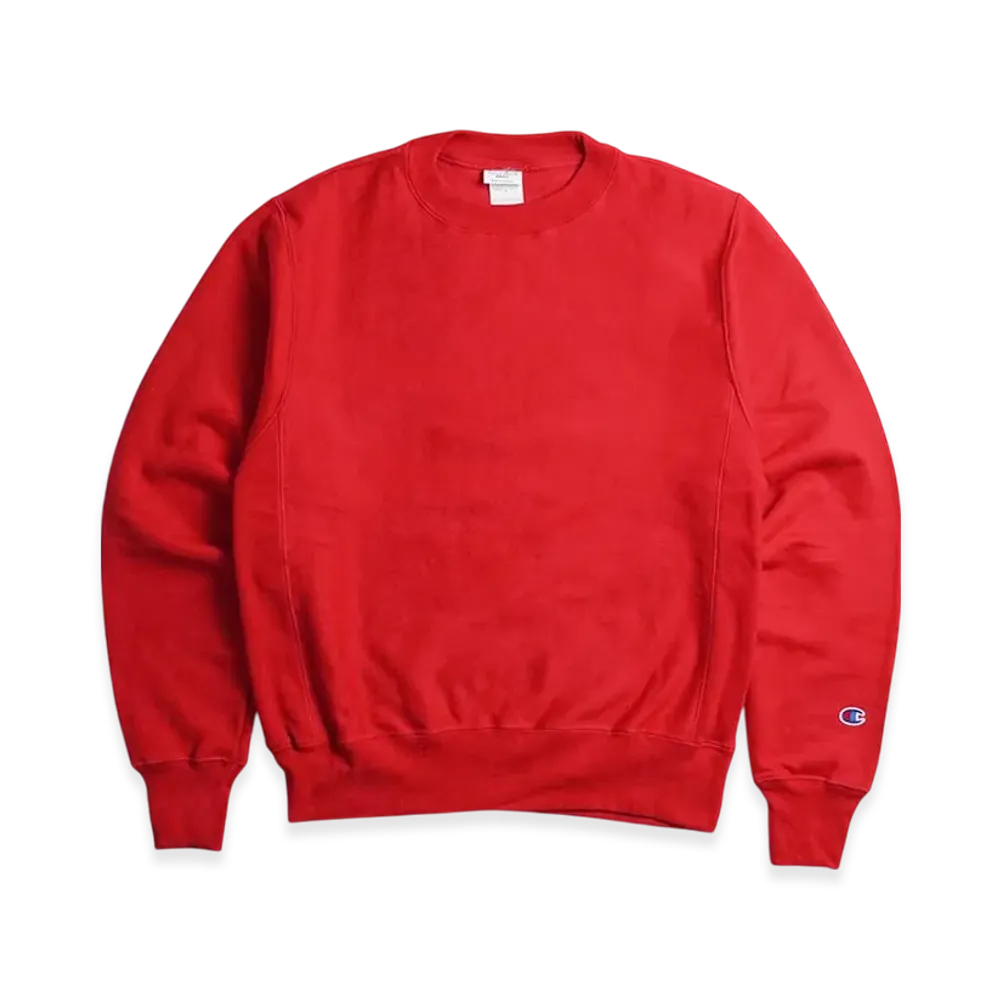 Champion Reverse Weave Crew Neck Sweat Bigsize "Red"