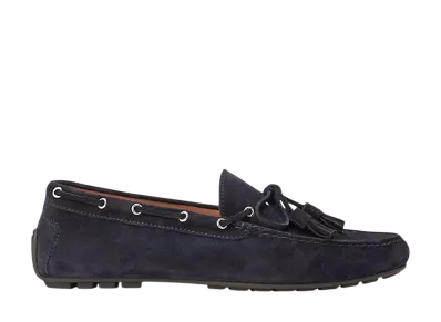 Ralph Lauren Purple Label Harold Suede Tassel Driver "Classic Chairman Navy"