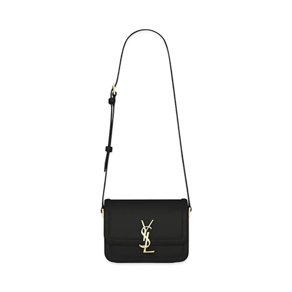 Saint Laurent Solferino Small Satchel In Box Saint Laurent Leather "Black"