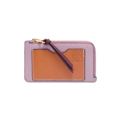 LOEWE Coin Card Holder Soft Grain Calf "Dirty Move/Tan"