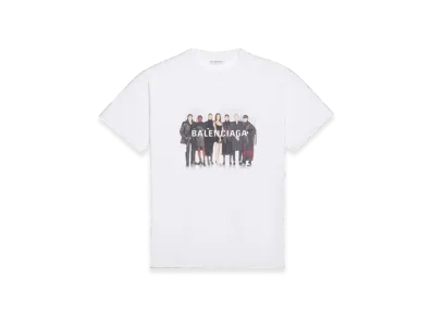 BALENCIAGA Women's Real BALENCIAGA Medium Fit T-Shirt "White"