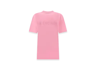 BALENCIAGA Large Fit Logo T-Shirt "Pink"