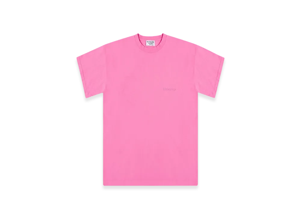 Tシャツ・カットソー BALENCIAGA Women Tops 809122TRVL5 PINK Balenciaga ロゴ Tシャツ | ピンク | FARFETCH JP