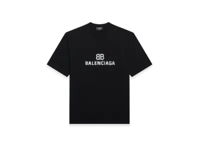 BALENCIAGA Women's BB Pixel Medium Fit T-Shirt "Black"
