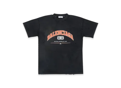 BALENCIAGA Women's Maison BALENCIAGA T-Shirt Medium Fit "Black"