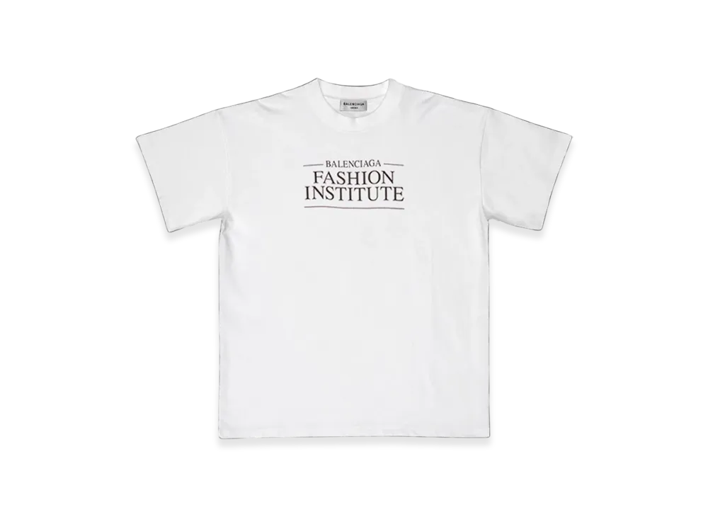 BALENCIAGA Women's Fashion Institute Medium Fit T-Shirt "White"