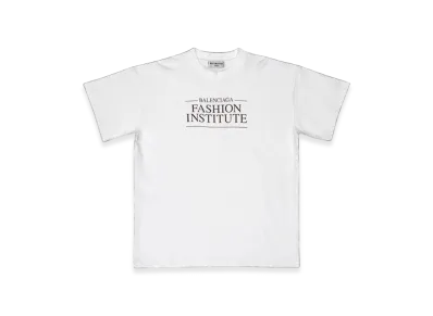 BALENCIAGA Women's Fashion Institute Medium Fit T-Shirt "White"