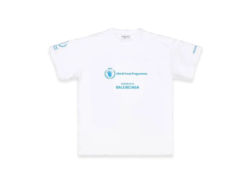BALENCIAGA Women's WFP T-Shirt Medium Fit "White"