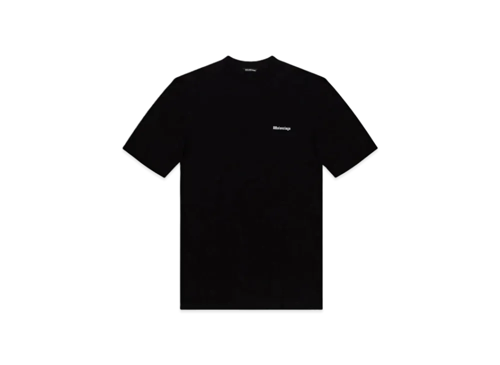 BALENCIAGA Men's BB Corp Medium Fit T-shirt "Black"