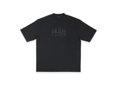 BALENCIAGA Women's Cities Paris Medium Fit T-Shirt "Black"