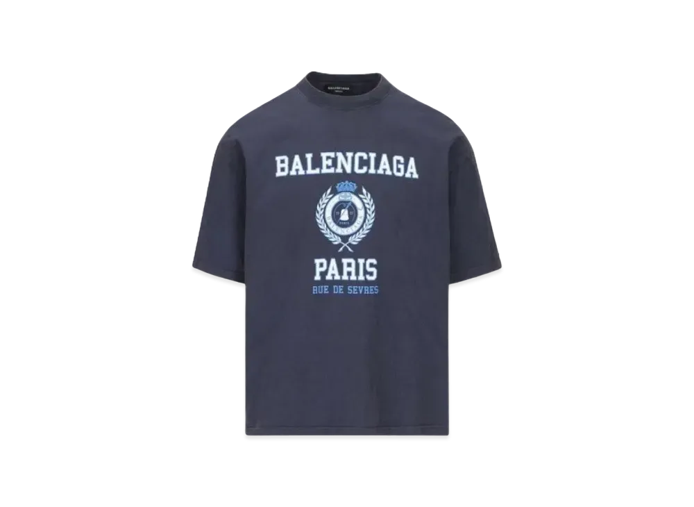 BALENCIAGA College 1917 Medium Fit T-shirt "Blue"