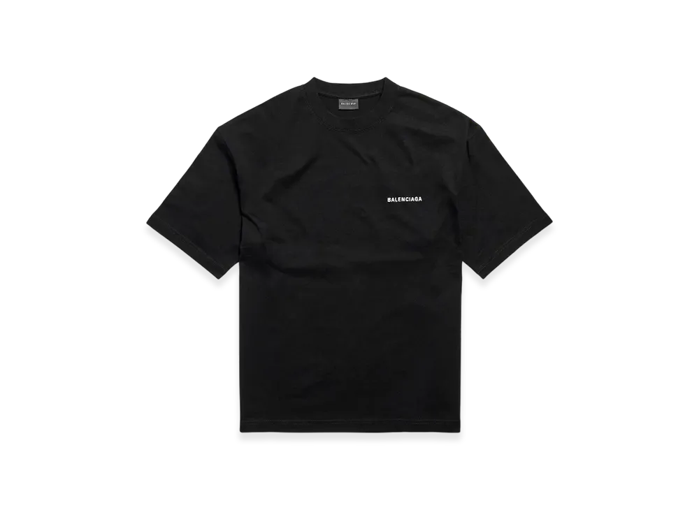 BALENCIAGA Logo Medium Fit T-Shirt "Black"