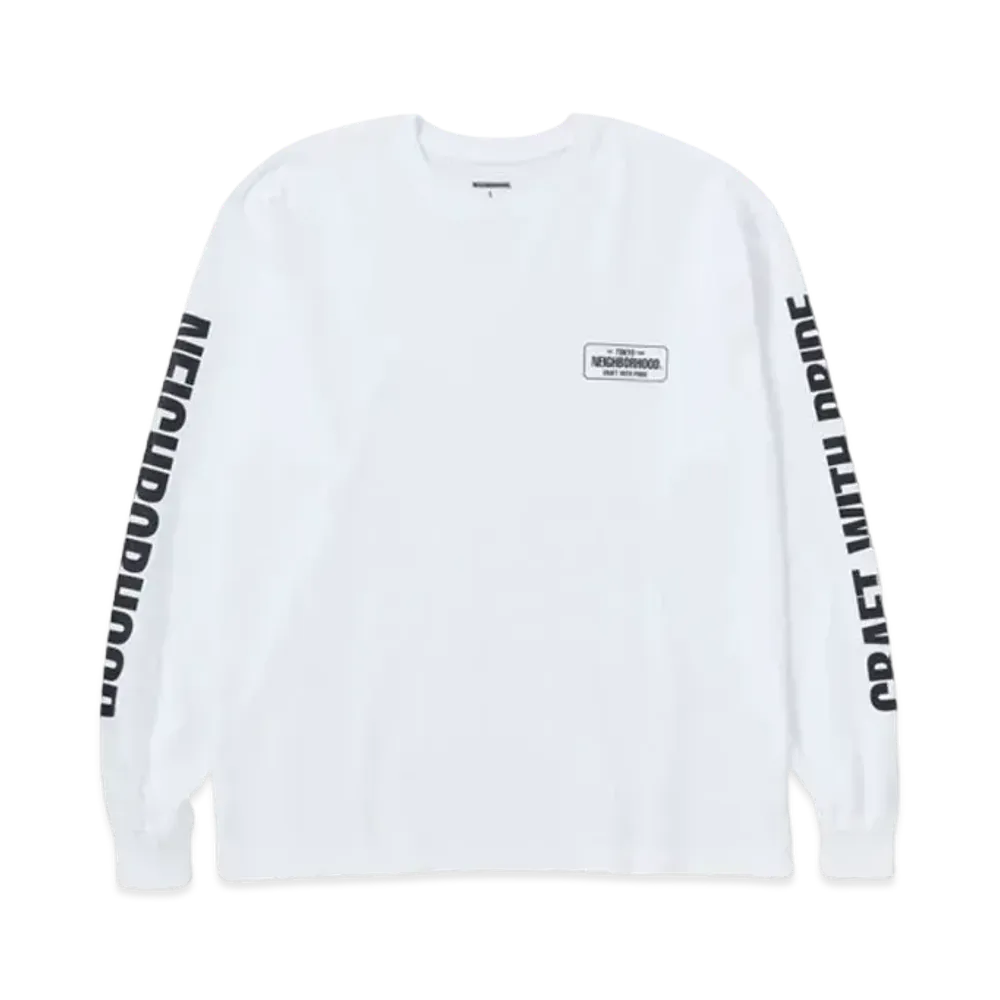 NEIGHBORHOOD NH . Tee LS-1 "White"