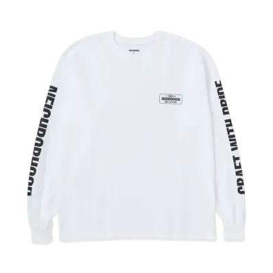 NEIGHBORHOOD NH . Tee LS-1 "White"