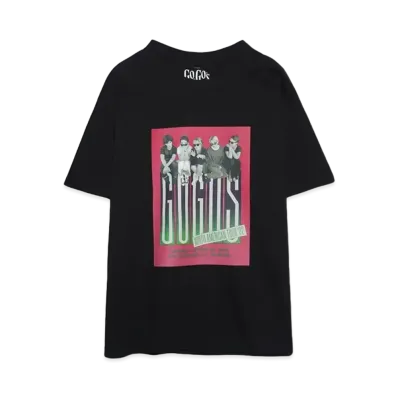 MINEDENIM GO-GO'S "NORTH AMERICAN TOUR" Print Crewneck T-SH "BLACK"
