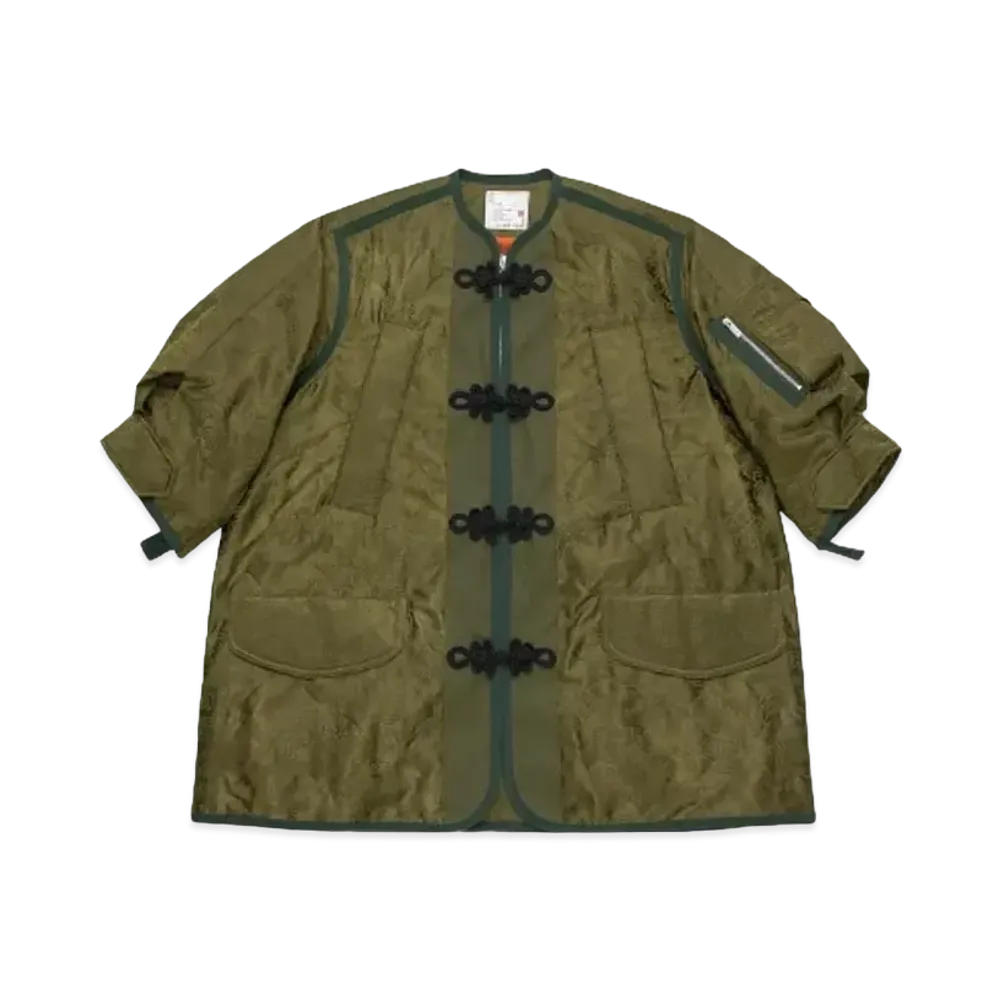 sacai x CLOT Women's Coat "Green"