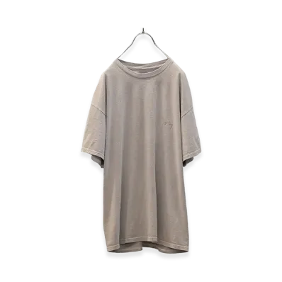ANCELLM Dyed Embroidery T-Shirt "Beige"