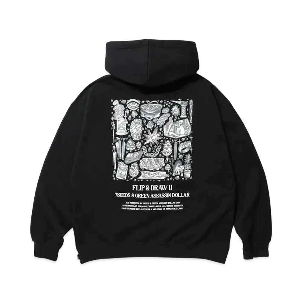 APHRODITEGANG UE The Parlour x Budspool Flip&Draw Ii Hooded Sweat Shirt "Black"
