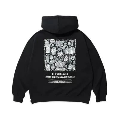 APHRODITEGANG UE The Parlour x Budspool Flip&Draw Ii Hooded Sweat Shirt "Black"