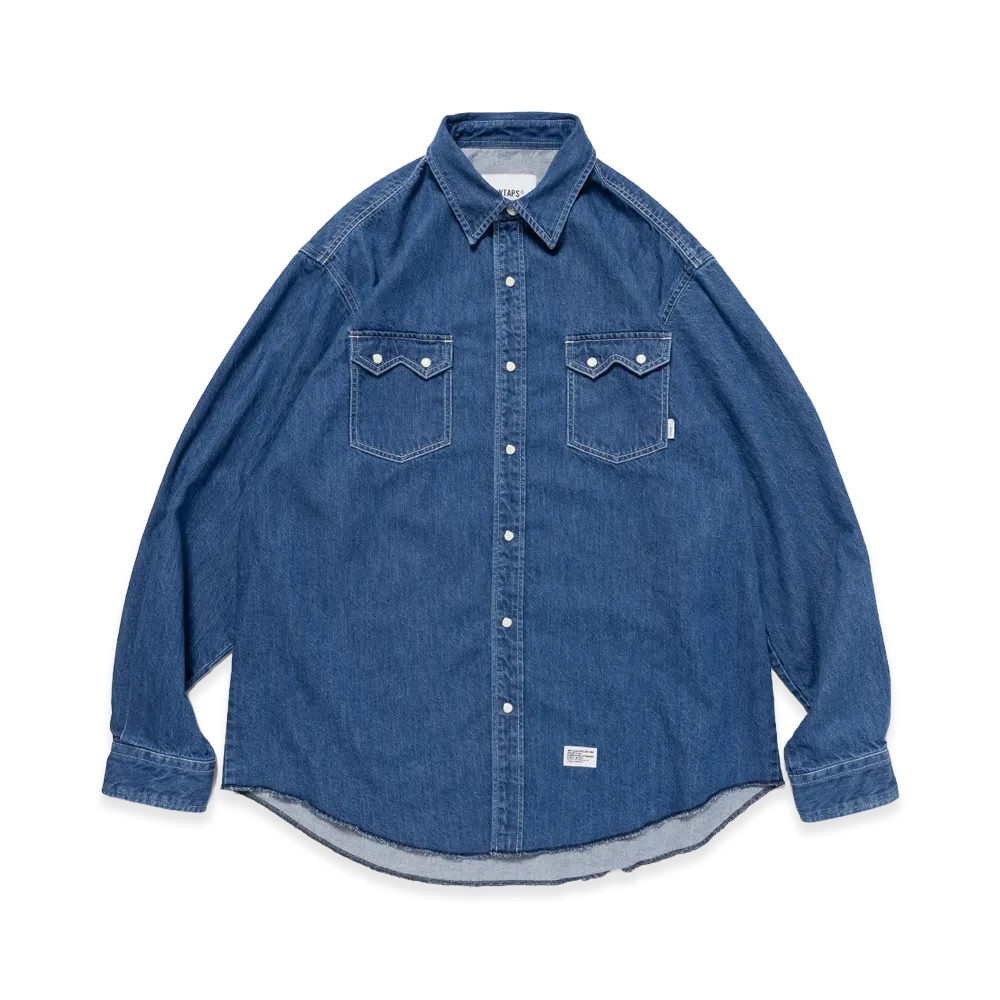 WTAPS Allman / LS / Cotton. Denim "Indigo"