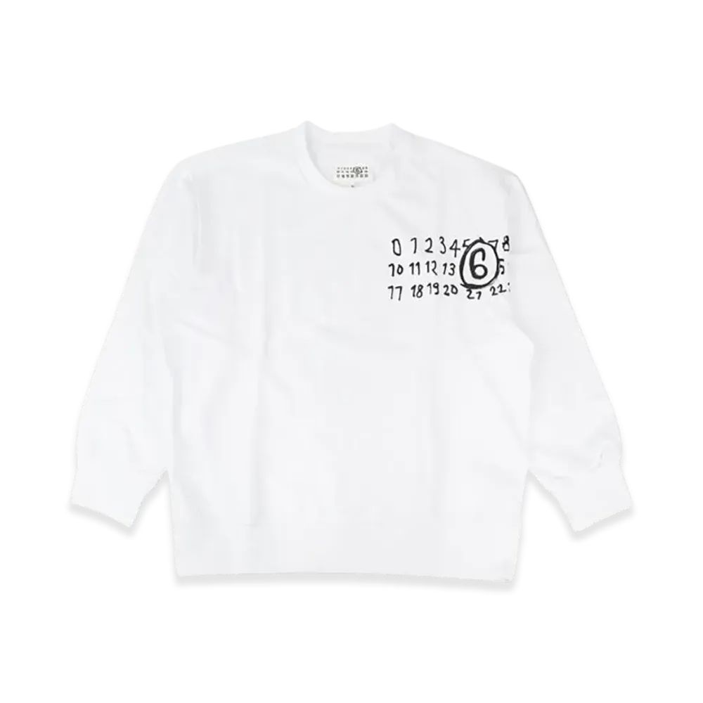 MM6 Maison Margiela Kids Sweatshirt "White"