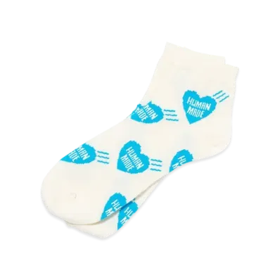 HUMAN MADE Heart Short Socks "Blue"