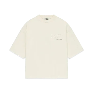 FEAR OF GOD x Malcolm X Cream American Luxury S/S Tee "Cream"