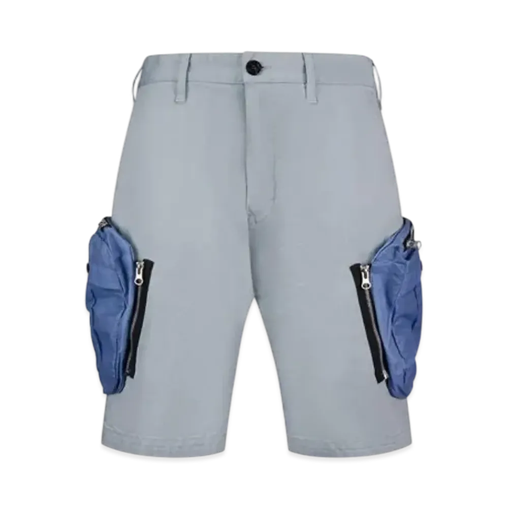 Stone Island L0109 Convert Cargo Shorts - 20SS "Light Grey"