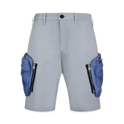 Stone Island L0109 Convert Cargo Shorts - 20SS "Light Grey"