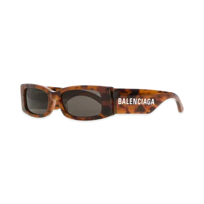 BALENCIAGA Women's Acetate Max Rectangle Sunglasses "Printed"