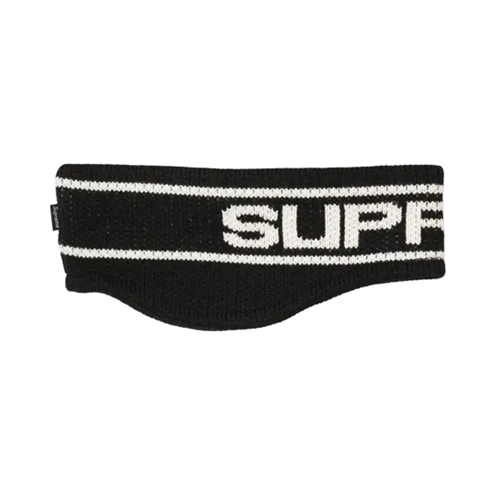 Supreme Contrast Logo Headband "Black"