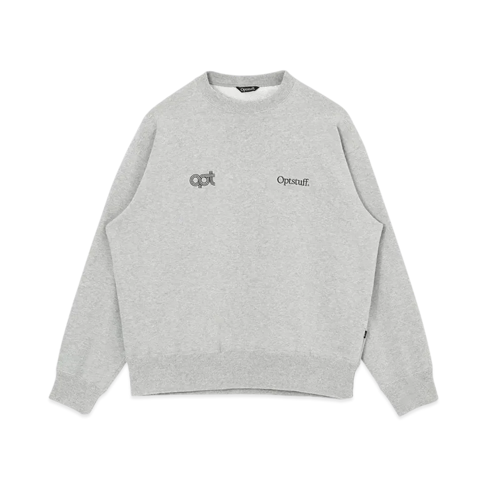 Optstuff Crewneck Sweat Shirt "Heather Gray"