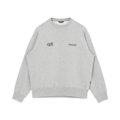 Optstuff Crewneck Sweat Shirt "Heather Gray"