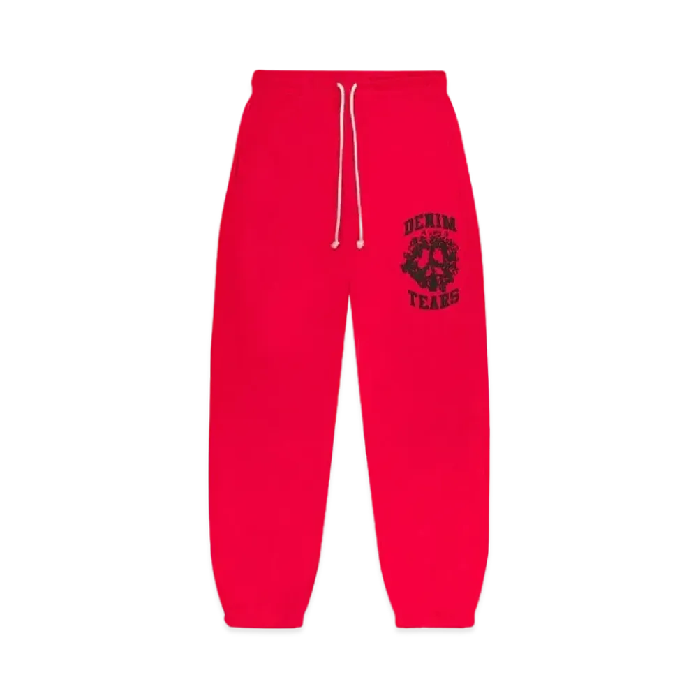 DENIM TEARS Denim University Sweat Pants "Red"