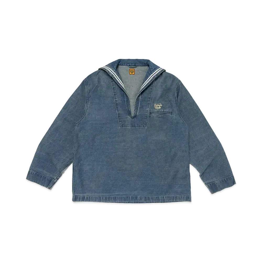 HUMAN MADE Denim Sailor Shirt "Indigo"