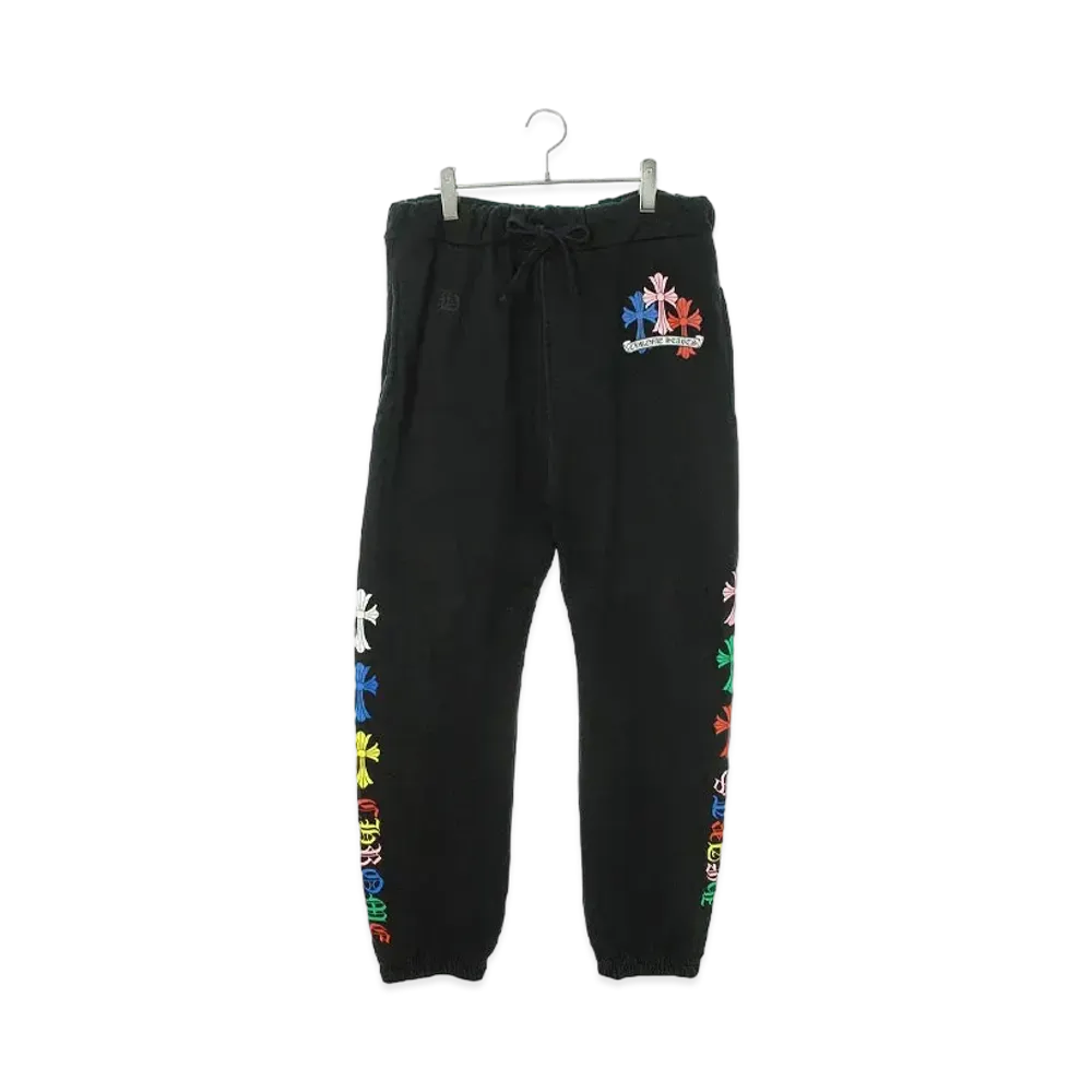 Chrome Hearts Cemetery Cross Sweat Long Pants "Black/Multi Color"