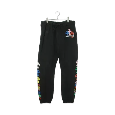 Chrome Hearts Cemetery Cross Sweat Long Pants "Black/Multi Color"