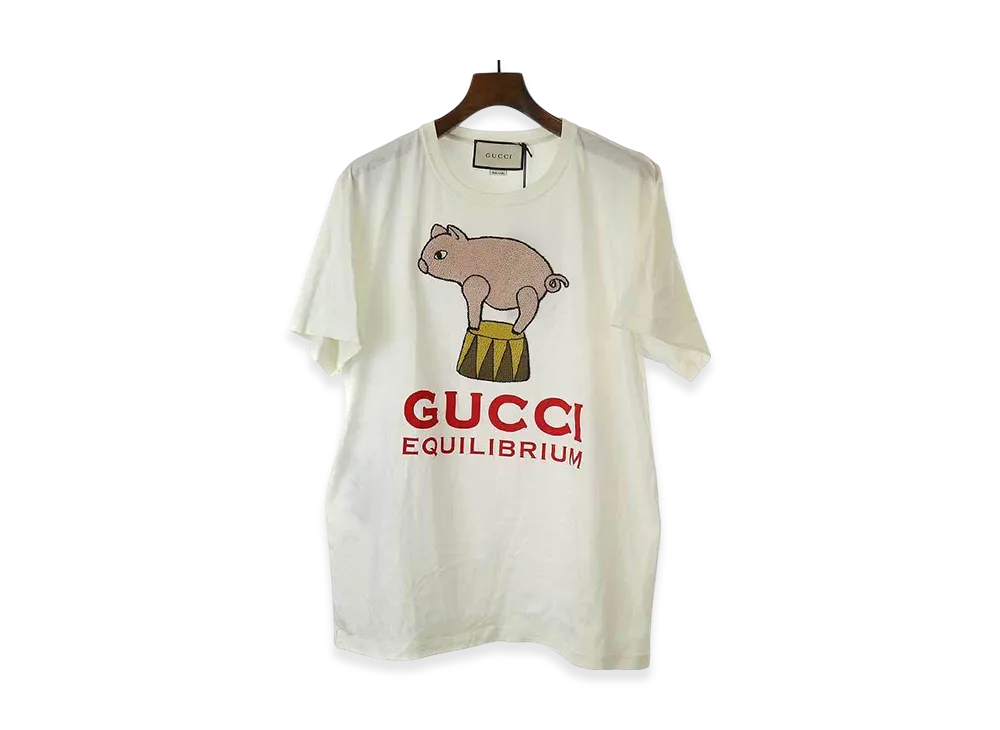 GUCCI Equilibrium Short Sleeve T-Shirt "Off White"