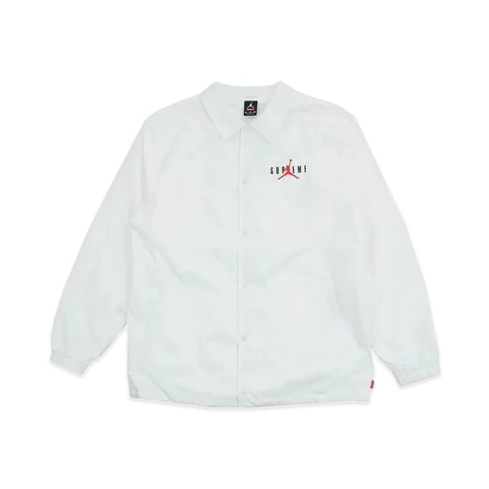 Supreme x Jordan Coaches Jacket "White"