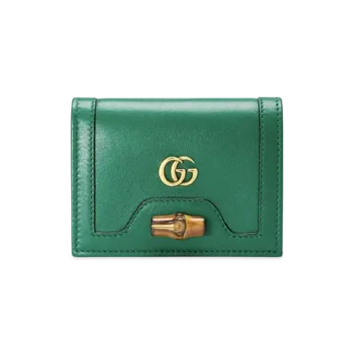 GUCCI Diana Card Case Wallet "Emerald Green"