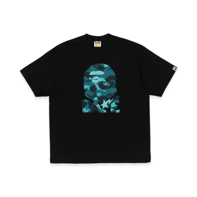 A BATHING APE Ape Head Relaxed Fit Tee "Black"